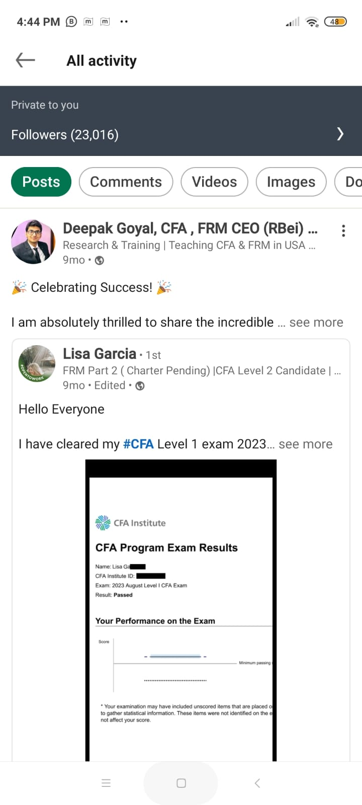 LinkedIn community shout-out
