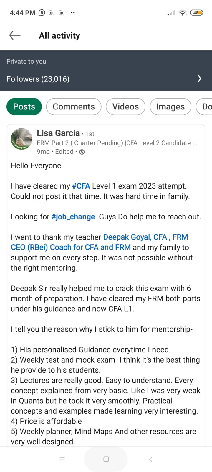 LinkedIn community shout-out